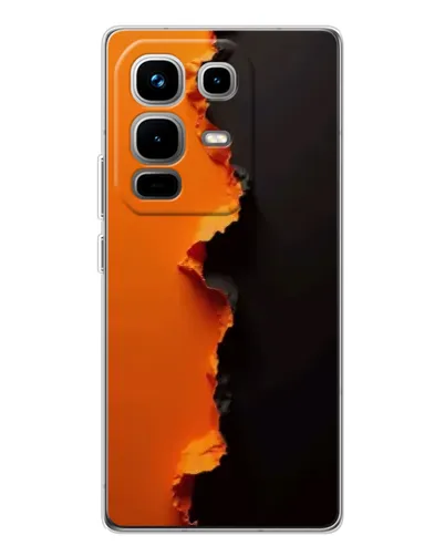 Чохол для Infinix Note 50 з картинкою «Помаранчевий розлом» Чохол для Infinix Note 50 з картинкою «Помаранчевий розлом»
