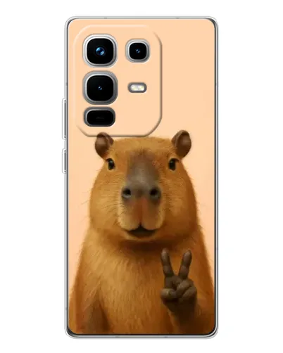 Чохол для Infinix Note 50 з картинкою «Капібара вікторія» Чохол для Infinix Note 50 з картинкою «Капібара вікторія»
