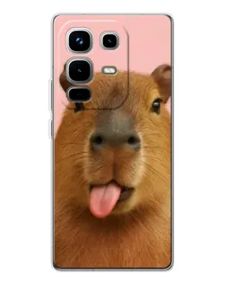 Чохол для Infinix Note 50 з картинкою «Капібара з язиком»