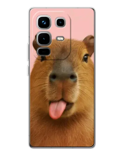 Чохол для Infinix Note 50 з картинкою «Капібара з язиком» Чохол для Infinix Note 50 з картинкою «Капібара з язиком»