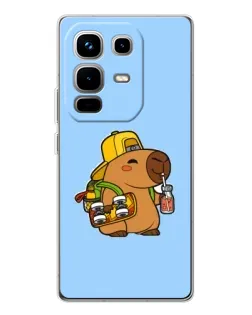 Чохол для Infinix Note 50 з картинкою «Капібара на скейті»