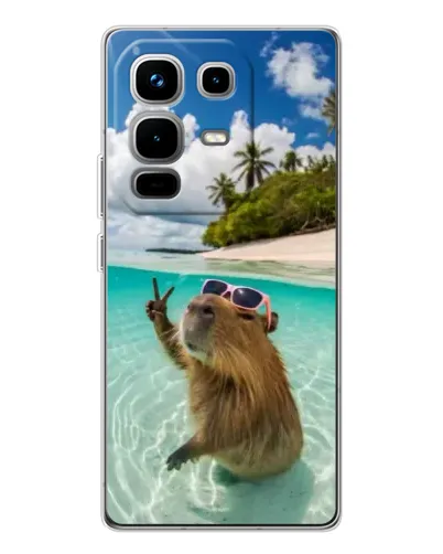 Чохол для Infinix Note 50 з картинкою «Капібара на морі» Чохол для Infinix Note 50 з картинкою «Капібара на морі»