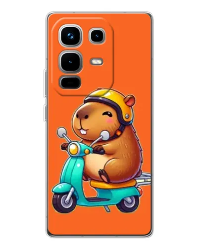 Чохол для Infinix Note 50 з картинкою «Капібара на скутері» Чохол для Infinix Note 50 з картинкою «Капібара на скутері»