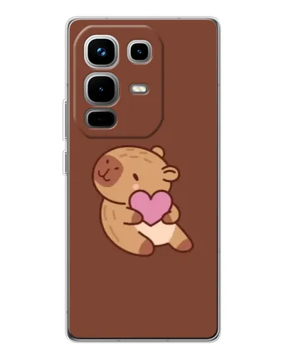 Чохол для Infinix Note 50 з картинкою «Капібара з серцем» Чохол для Infinix Note 50 з картинкою «Капібара з серцем»
