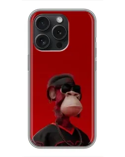 Чехол для Infinix Note 60 Pro с картинкой «Bored Ape в красном»