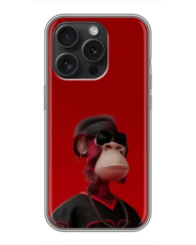 Чехол для Infinix Note 60 Pro с картинкой «Bored Ape в красном»