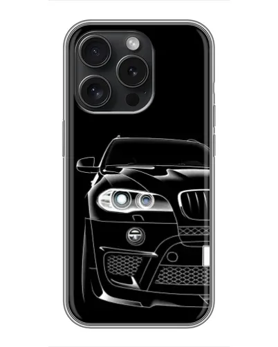 Чехол для Infinix Note 60 Pro с картинкой «Темный силуэт BMW»