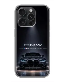 Чехол для Infinix Note 60 Pro с картинкой «BMW сквозь ночной город»
