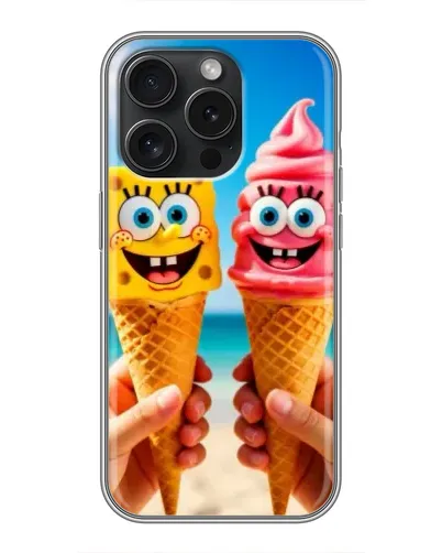 Чехол для Infinix Note 60 Pro с картинкой «Спанч Боб мороженое»