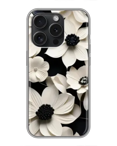 Чехол для Infinix Note 60 Pro с картинкой «Объемные белые цветы»