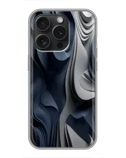 Чехол для Infinix Note 60 Pro с картинкой «Объемные синие складки» Чехол для Infinix Note 60 Pro с картинкой «Объемные синие складки»
