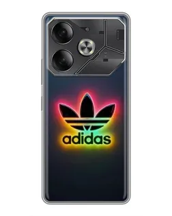 Чехол для Infinix Note 60 Ultra с картинкой «Неоновый Adidas»