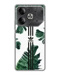 Чехол для Infinix Note 60 Ultra с картинкой «Пальмовые листья адидас»