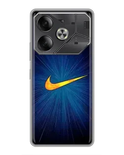 Чехол для Infinix Note 60 Ultra с картинкой «Синий пульс Nike»