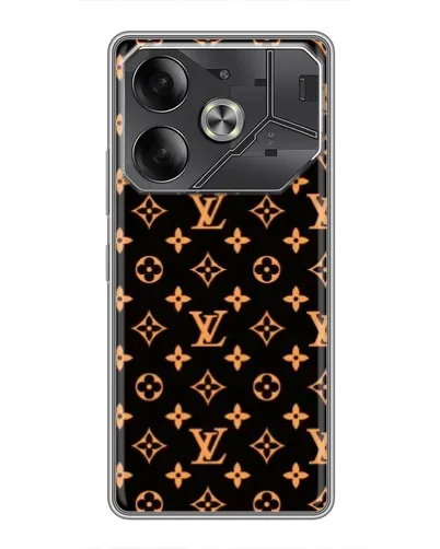 Чехол для Infinix Note 60 Ultra с картинкой «Золотая монограмма LV» Чехол для Infinix Note 60 Ultra с картинкой «Золотая монограмма LV»