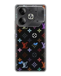 Чехол для Infinix Note 60 Ultra с картинкой «Цветная монограмма LV»