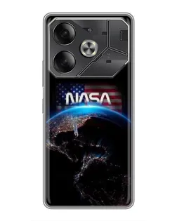 Чехол для Infinix Note 60 Ultra с картинкой «Земля из космоса NASA»