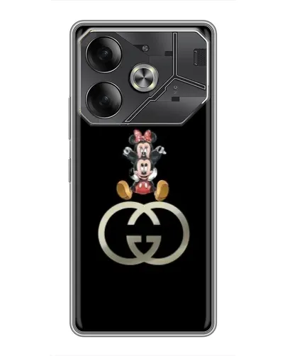 Чехол для Infinix Note 60 Ultra с картинкой «Минни Маус на лого» Чехол для Infinix Note 60 Ultra с картинкой «Минни Маус на лого»