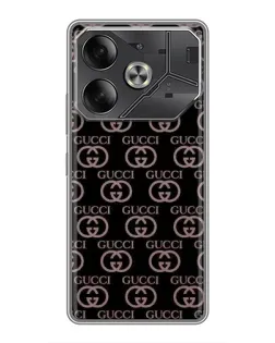 Чехол для Infinix Note 60 Ultra с картинкой «Классическая монограмма Gucci»