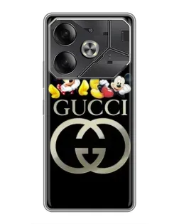 Чехол для Infinix Note 60 Ultra с картинкой «Gucci — герои Disney»
