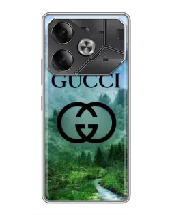 Чехол для Infinix Note 60 Ultra с картинкой «Gucci — горный пейзаж»