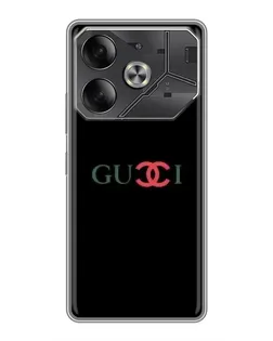 Чехол для Infinix Note 60 Ultra с картинкой «Gucci — красный градиент»