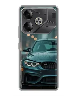 Чехол для Infinix Note 60 Ultra с картинкой «BMW в огнях города»