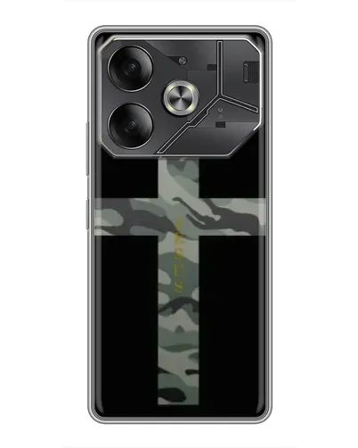 Чехол для Infinix Note 60 Ultra с картинкой «Милитари Крест»