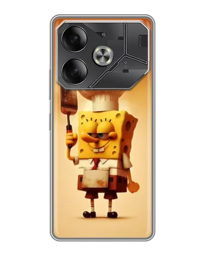 Чехол для Infinix Note 60 Ultra с картинкой «Губка Боб повар»