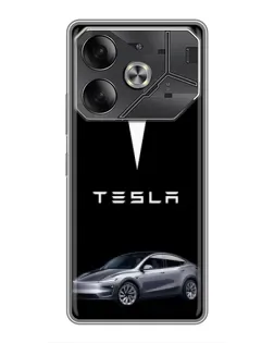 Чехол для Infinix Note 60 Ultra с картинкой «Tesla Model Y»