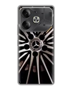 Чехол для Infinix Note 60 Ultra с картинкой «Диск Mercedes»