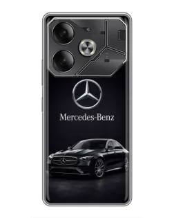 Чехол для Infinix Note 60 Ultra с картинкой «Mercedes — решетка радиатора»