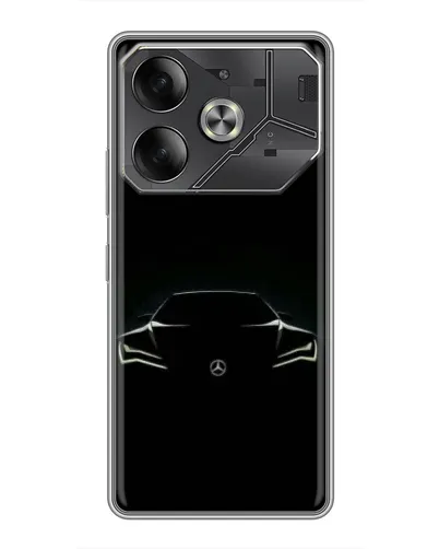 Чехол для Infinix Note 60 Ultra с картинкой «Mercedes — силуэт авто» Чехол для Infinix Note 60 Ultra с картинкой «Mercedes — силуэт авто»