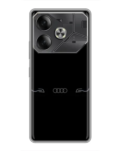 Чехол для Infinix Note 60 Ultra с картинкой «Audi — световой подпись»