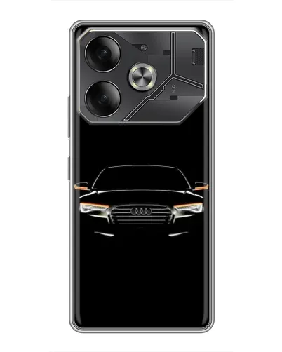 Чехол для Infinix Note 60 Ultra с картинкой «Audi — ночной контур»