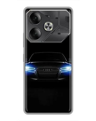 Чехол для Infinix Note 60 Ultra с картинкой «Audi в неоне»