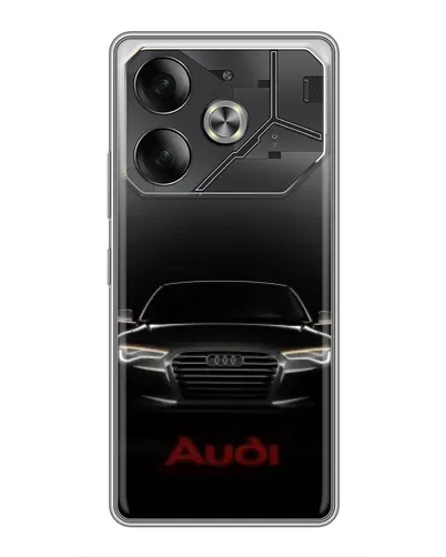 Чехол для Infinix Note 60 Ultra с картинкой «Audi — градиентный контур»