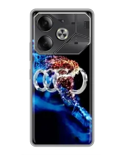 Чехол для Infinix Note 60 Ultra с картинкой «Энергия лого Audi»