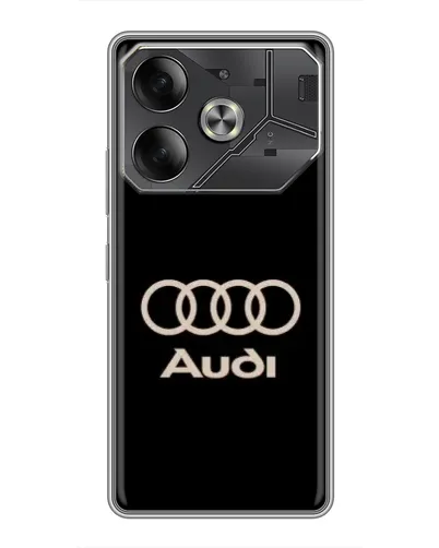 Чехол для Infinix Note 60 Ultra с картинкой «Audi — золотой логотип»