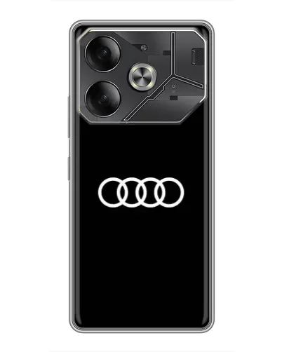 Чехол для Infinix Note 60 Ultra с картинкой «Audi White Logo»