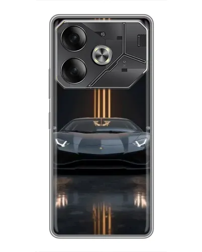 Чехол для Infinix Note 60 Ultra с картинкой «Lamborghini золотые линии» Чехол для Infinix Note 60 Ultra с картинкой «Lamborghini золотые линии»