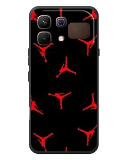 Чехол для Infinix Note 60 с картинкой «Jordan Red Pattern»