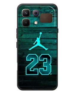 Чехол для Infinix Note 60 с картинкой «Jordan Cyan 23»