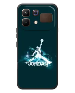 Чехол для Infinix Note 60 с картинкой «Jordan Blue Fire»