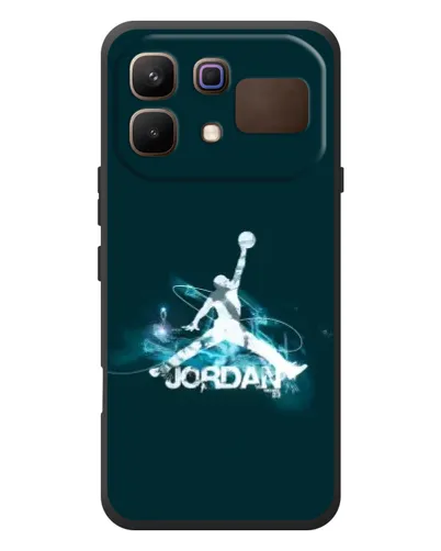 Чехол для Infinix Note 60 с картинкой «Jordan Blue Fire»