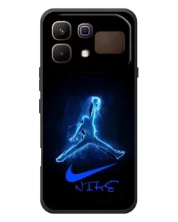 Чехол для Infinix Note 60 с картинкой «Jordan Neon Blue»