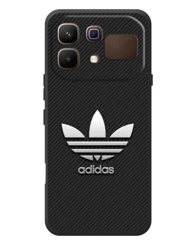 Чехол для Infinix Note 60 с картинкой «Adidas Карбоновая текстура»