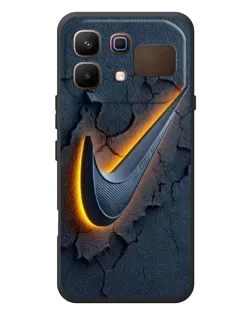 Чехол для Infinix Note 60 с картинкой «Объемный логотип Найк»