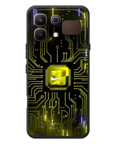 Чехол для Infinix Note 60 с картинкой «Nike — золотая искра»
