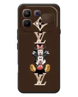 Чехол для Infinix Note 60 с картинкой «LV и Микки Маус»